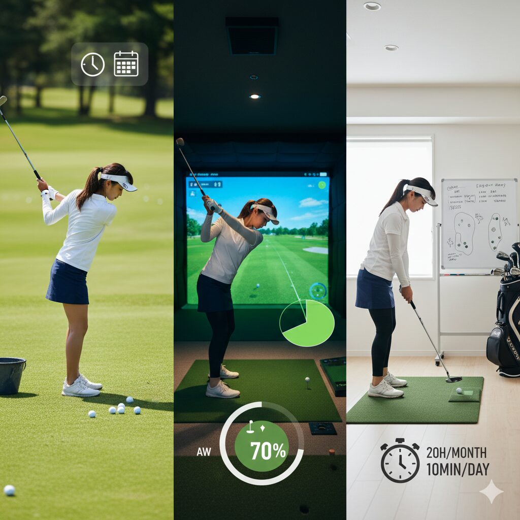 女性の100切りに必要な練習量