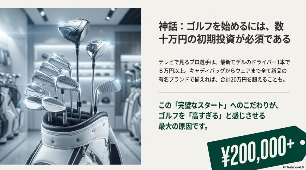 ゴルフはいくらで始められますか？初期費用の目安