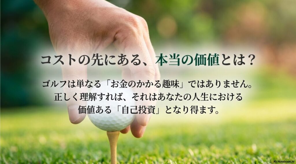 ゴルフにお金がかかる理由と続ける価値