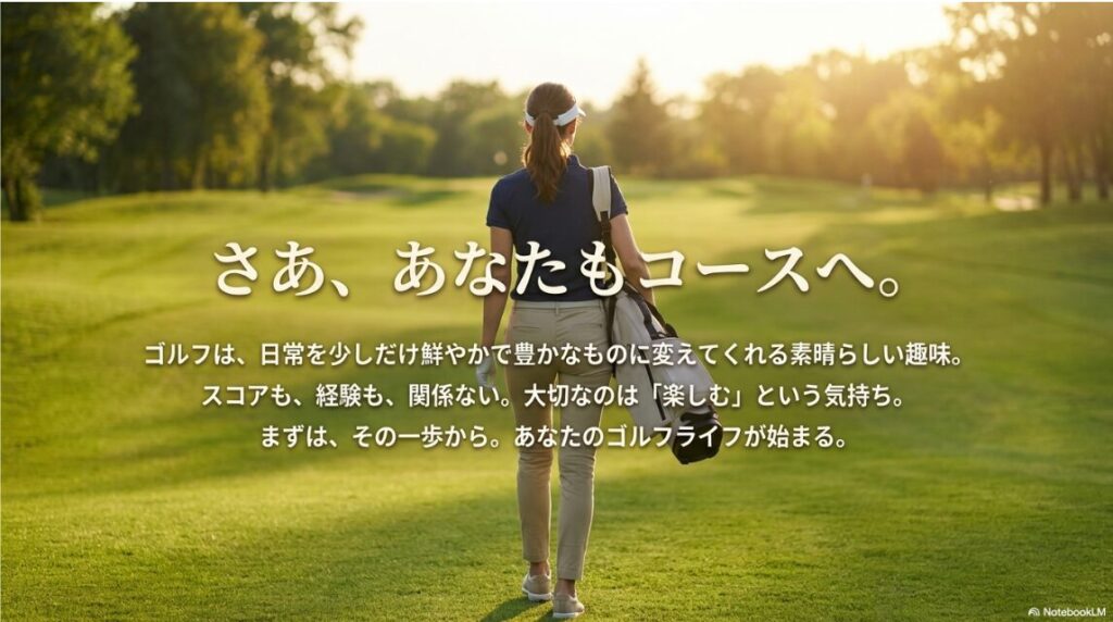 ゴルフが趣味の女性ライフを楽しむ