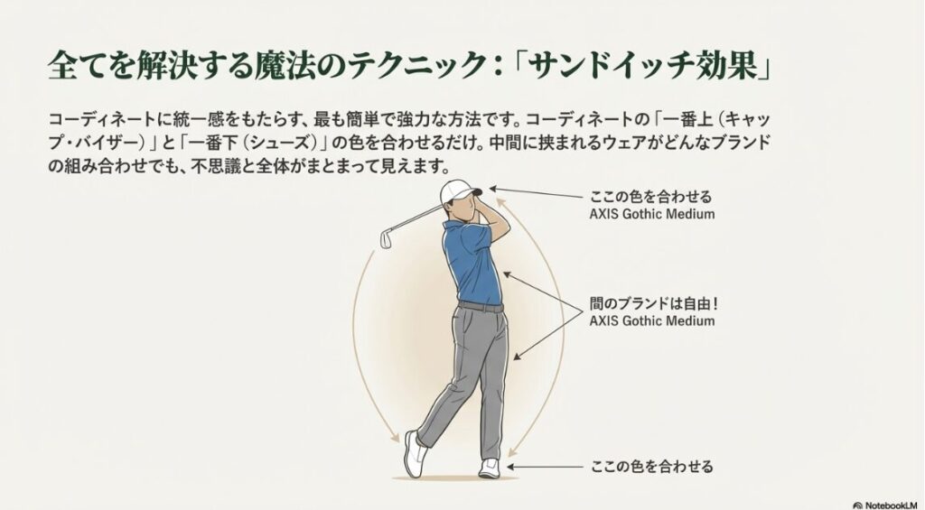 ゴルフブランドの組み合わせで失敗しない鉄則
