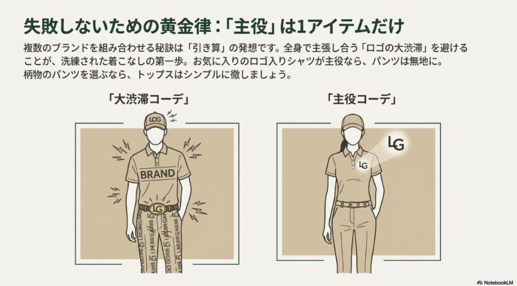 ゴルフウェアでダサいブランドに見える失敗コーデ