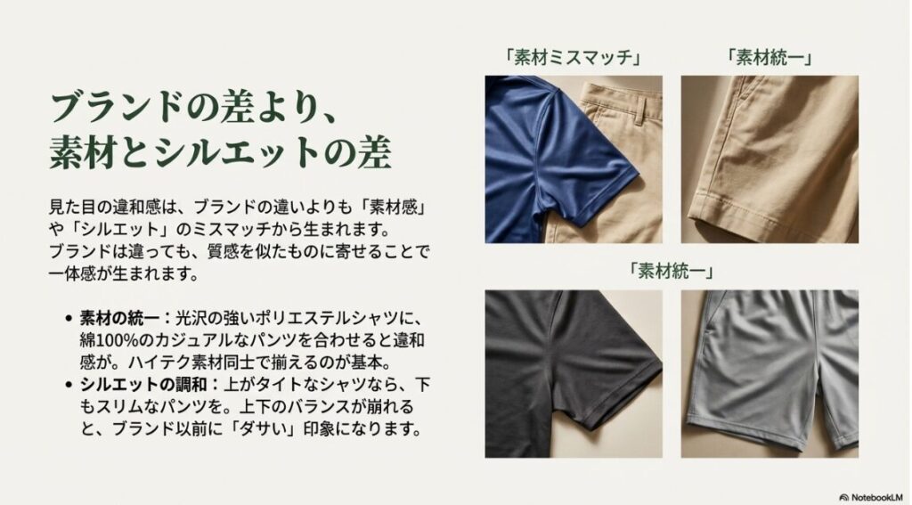 ゴルフウェアのブランドがバラバラでもお洒落な着こなし術