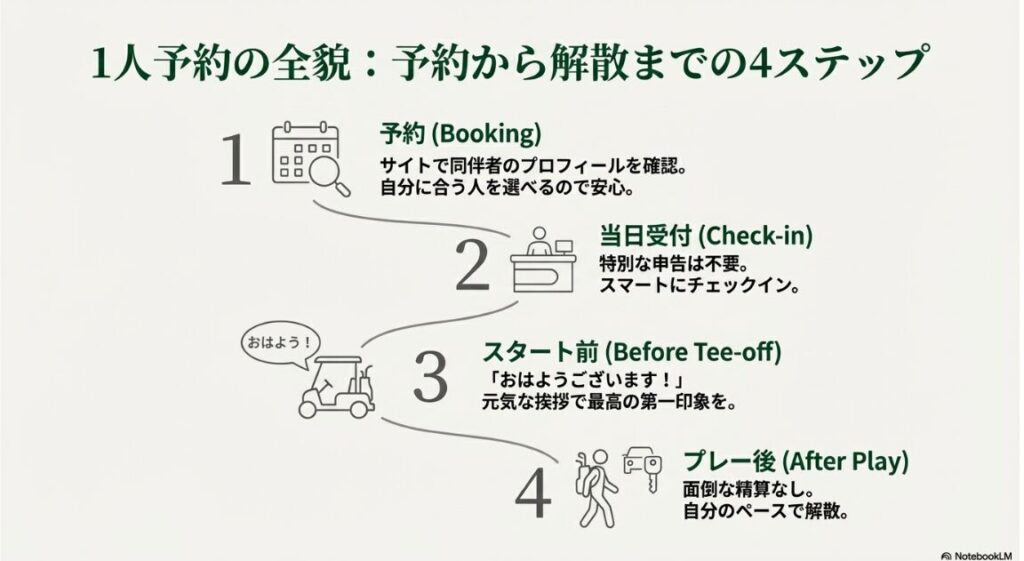 予約から当日の解散までのスムーズな流れ