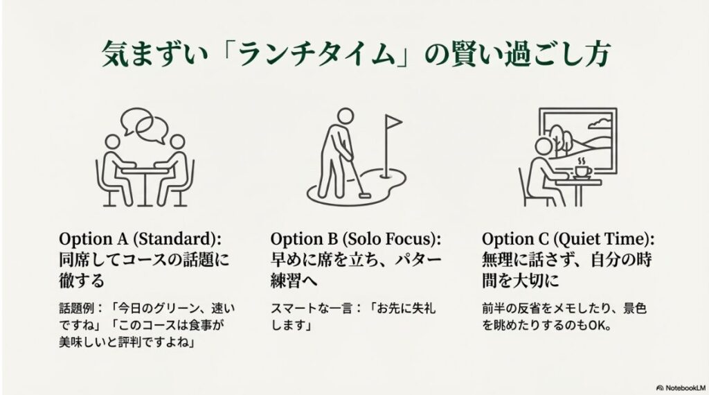 気まずさを感じない昼食時間の賢い過ごし方