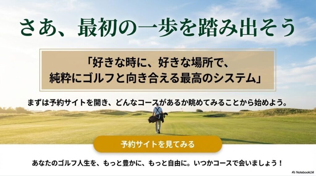 ゴルフの1人予約の体験談のまとめと最初の一歩