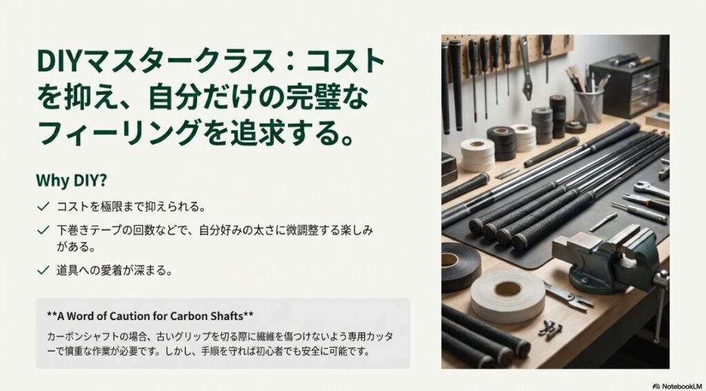 グリップ交換を自分でやるメリット