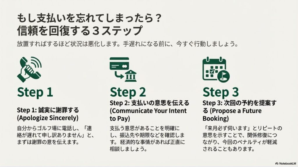 挽回のための3ステップ