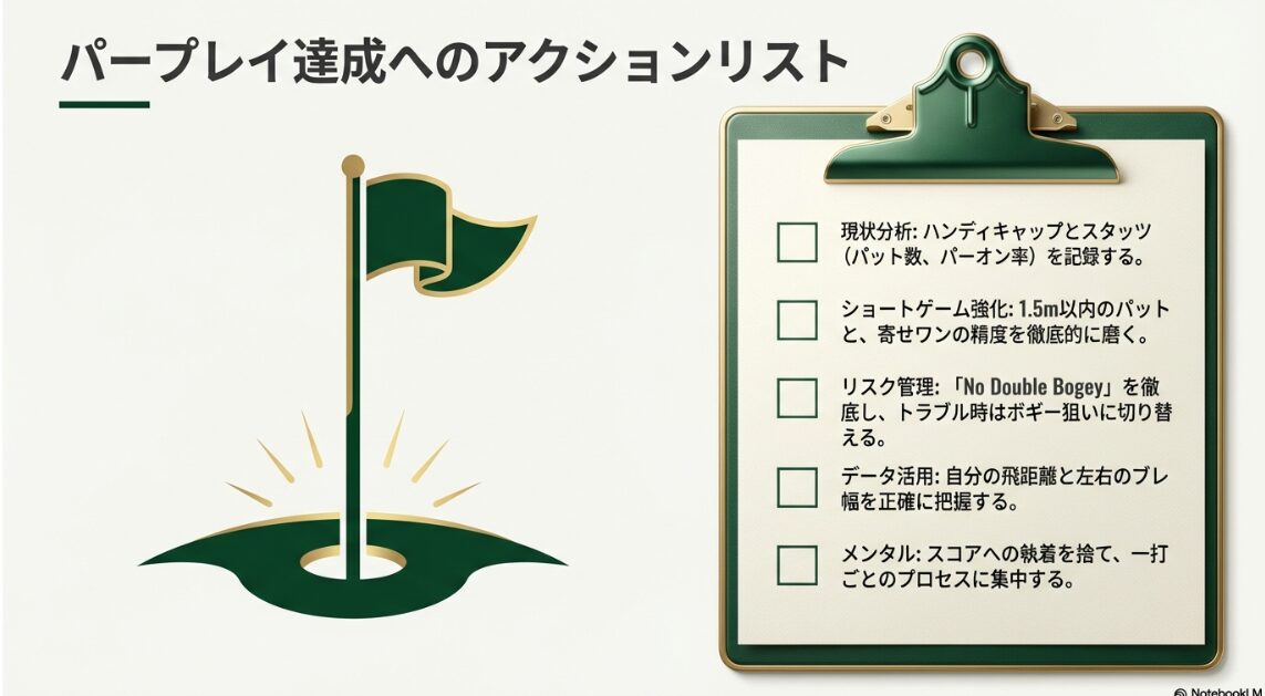 パープレイ達成のための具体的なアクションリスト