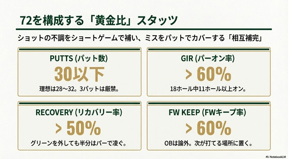 パープレイ達成のための理想的なスタッツ（黄金比）