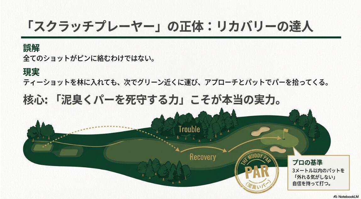 リカバリーでパーを死守する泥臭いゴルフの重要性