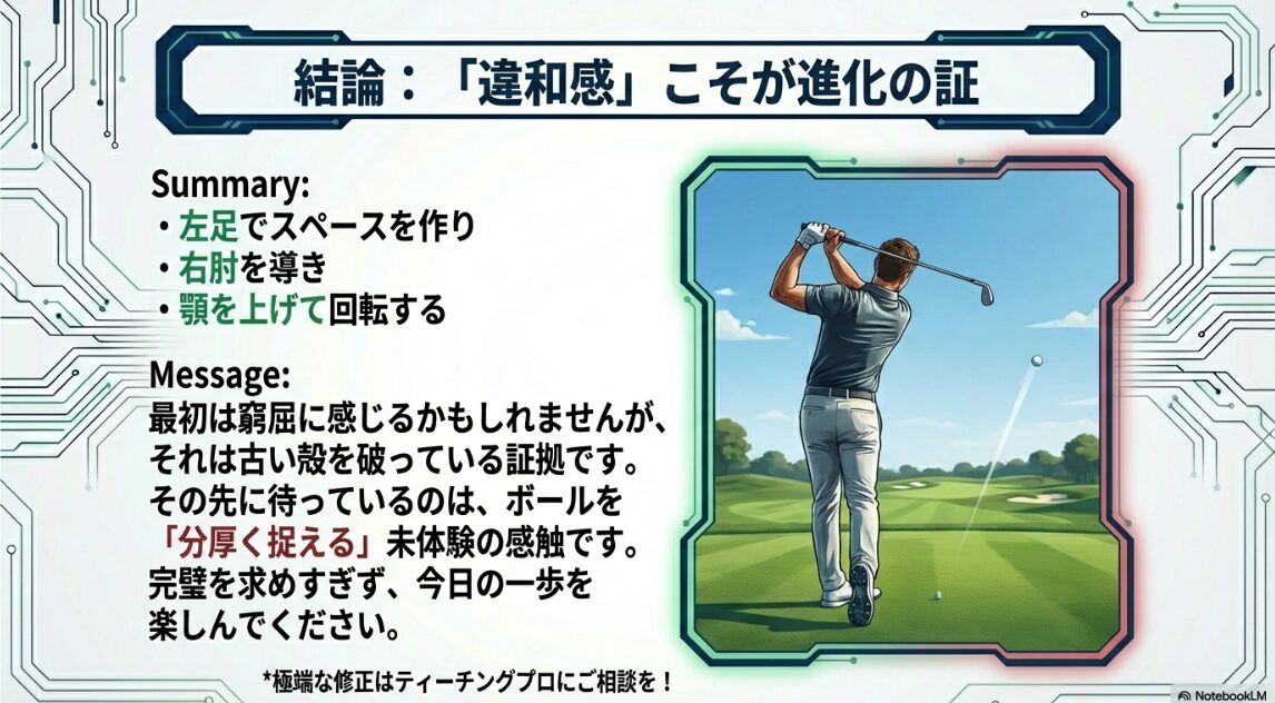 ゴルフスイングで手を近くに通すことの最終的なメリットまとめ