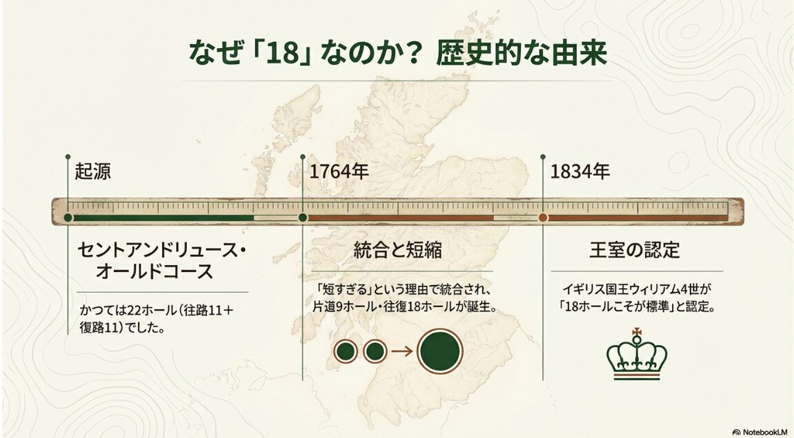 セントアンドリュース・オールドコースにおけるゴルフ18ホールの歴史的起源