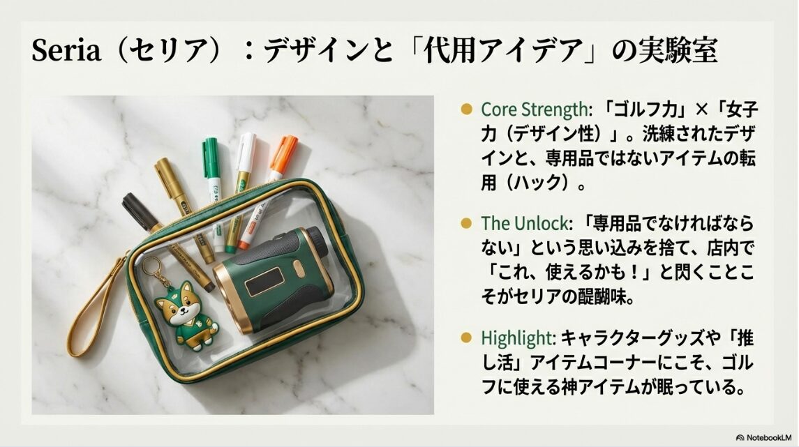 セリアのクリアポーチをレーザー距離計ケースとして代用している写真