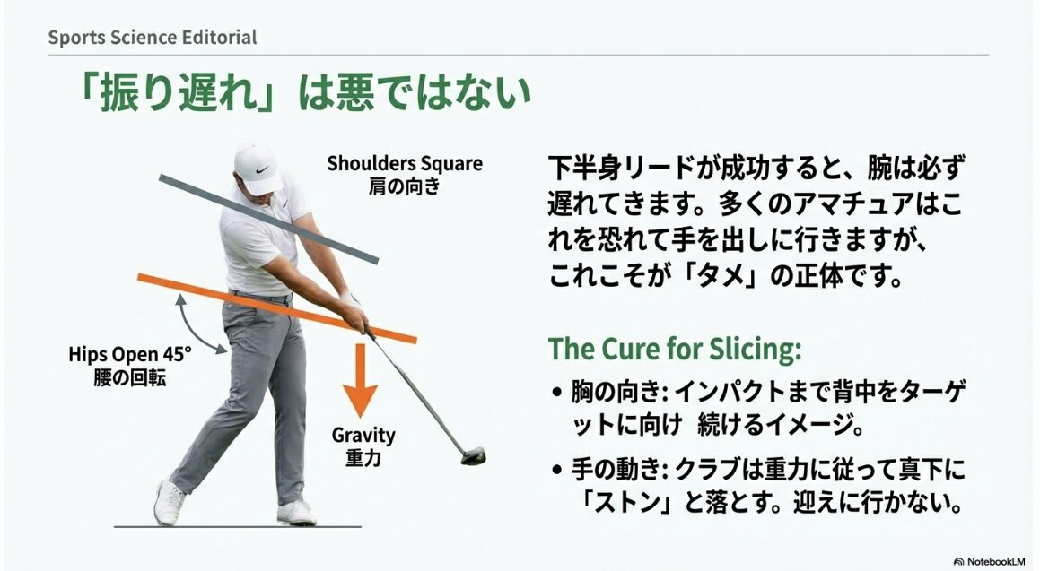 ゴルフスイングにおける腰の回転とタメの作り方