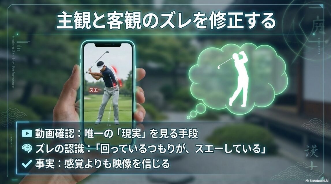 自分のゴルフスイングを動画撮影して客観的にチェックする方法