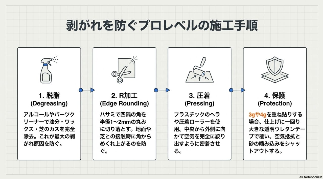 剥がれを防ぐプロレベルの施工手順 鉛を剥がれにくくするための脱脂・角取り・圧着・保護の正しい施工手順フロー